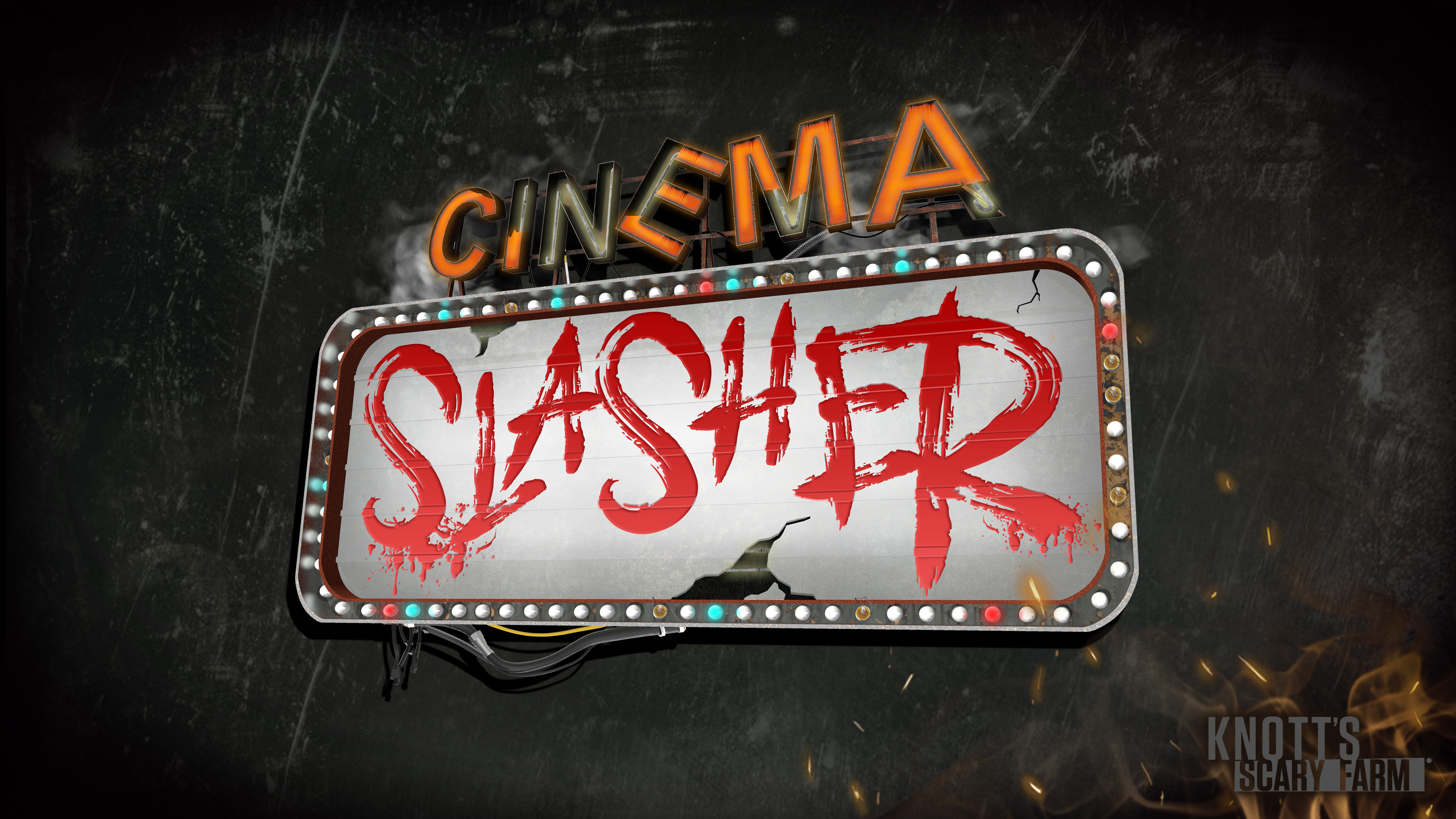 CINEMA SLASHER_logo – Theme Park Duo